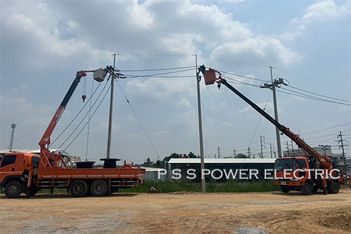 งานติดตั้งระบบไฟฟ้าแรงสูงภายใน