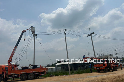 งานติดตั้งระบบไฟฟ้าแรงสูงภายใน