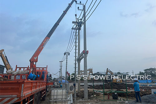  งานติดตั้งระบบไฟฟ้าแรงสูงภายใน