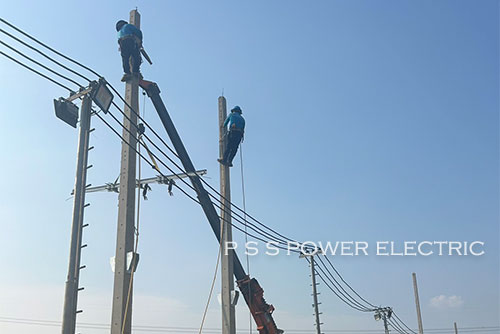 งานติดตั้งระบบไฟฟ้าแรงสูงภายใน