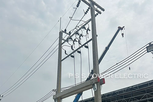 งานติดตั้งระบบไฟฟ้าแรงสูงภายใน