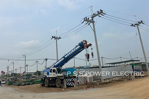  งานติดตั้งระบบไฟฟ้าแรงสูงภายใน