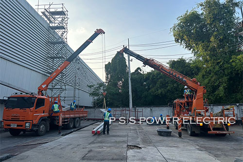 งานติดตั้งหม้อแปลง step up ขนาด 2,500 kVA SOLAR LOOFTOP